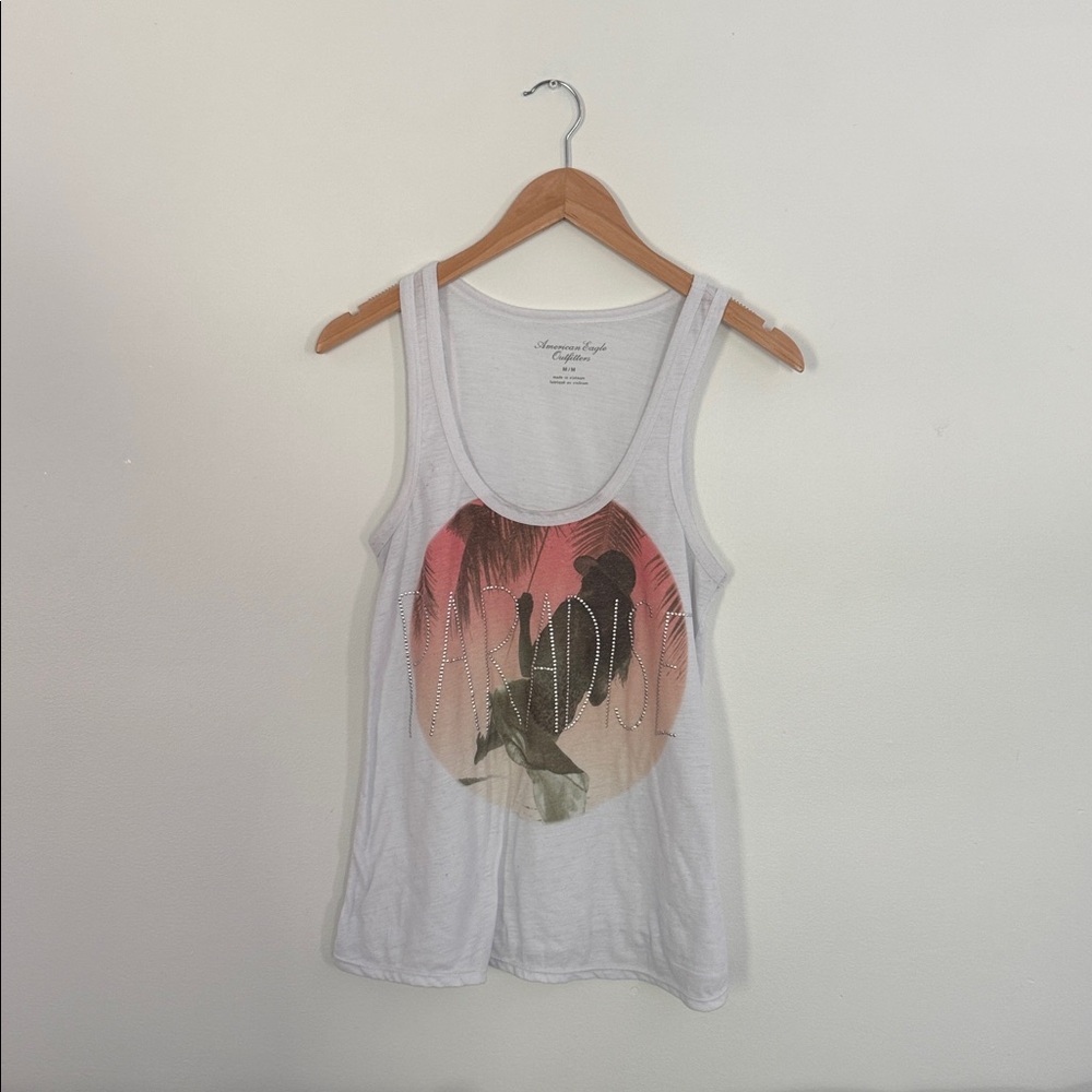 American Eagle Outfitters White Tank Top